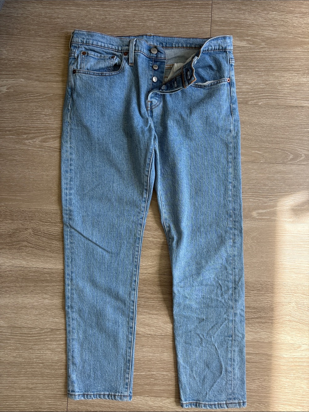 Levi’s button-fly 501 Classic Light Blue Jeans